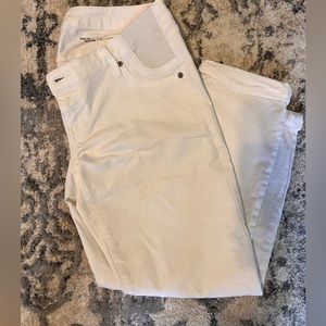 Maternity Inset Panel Best Girlfriend White Size 4 Jeans